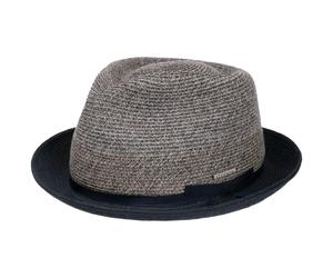 Contrast Brim Player Toyo Strohhut by Stetson dunkelblau M (56-57 cm)