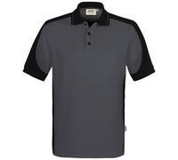 HAKRO Performance Regular Fit Poloshirt Karbongrau/schwarz, Zweifarbig