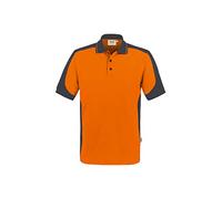 HAKRO Poloshirt Contrast Mikralinar® 839, orange/anthrazit, Größe XS (Arbeitshemd & Arbeitsshirt)