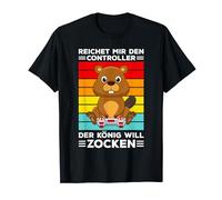 Controller Videospiel Zocker Gamer Biber Computerspiel T-Shirt