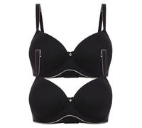Conturelle 2er Pack Spacer BH mit Bügel Pure Feeling 806810 Gr. 95B in Schwarz