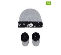Converse 2tlg. Set in Schwarz - Größe 50-68 | Baby Muetzen