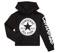 Kapuzensweatshirt CONVERSE "CHUCK PATCH CROPPED HOODIE - für Kinder" Gr. 128/134 (M), schwarz (black) Kinder Sweatshirts (22969700-128) black
