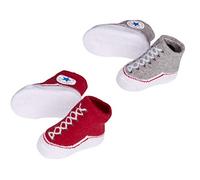 Converse Baby Chuck Bootie Socken, Vintage Grey Heather, 0/6 Monate