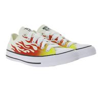 Converse Chuck Taylor All Star Flames Damen Chucks Retro-Sneaker mit OrthoLite-Dämpfung Low Top Schuhe A09889C Hell-Beige 40