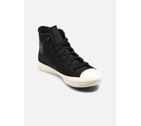 Sneakerboots CONVERSE "CHUCK TAYLOR ALL STAR", Jungen, Gr. 37, schwarz, cold stare, egret, Leder, Schuhe Sneakerboots, Winterschuhe, Schnürboots, Sneaker, wasserdicht, gefüttert (77874638-37) schwarz,