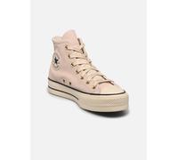 Sneaker CONVERSE "CHUCK TAYLOR ALL STAR LIFT PLATFORM SUEDE", Gr. 37,5, pale petal, natural ivory, schwarz, Leder, sportlich, Schuhe (84344159-37,5) pale petal, natural ivory, schwarz