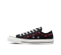 Converse Chuck Taylor All Star Low-Top-Sneaker für Erwachsene, Unisex, Schwarz/Rot/Egret, 39.5 EU