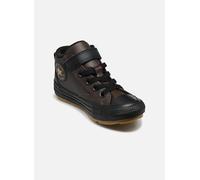 Sneaker CONVERSE "CHUCK TAYLOR ALL STAR MALDEN STREET BOOT", Mädchen, Gr. 29, braun (fresh brew, struck gold, schwarz), Leder, Synthetik, Schuhe Sneaker, gefüttert,wasserabweisendes Leder (77699130-29