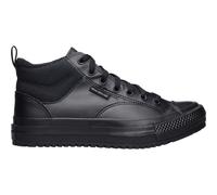 Converse Unisex Chuck Taylor All Star Malden Street Mid High Sneaker Boot Leder - Schnürverschluss Stil - Schwarz, Schwarz, 12 Women/10 Men
