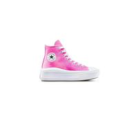 Converse Chuck Taylor All Star Move Platform Color Splash für Kinder, Unisex, großes Kind, Weiß/Chaos Fuchsia, 5.5 Big Kid