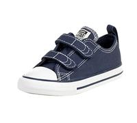 Converse Chuck Taylor Ct 2v Ox Canvas, Unisex-Kinder Fitnessschuhe, Blau (Athletic Navy/White 412), 23 EU