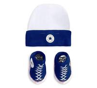 Converse Chuck Taylor Infant Hat and Booties Set (Blue(LC0005-024)/White 6-12 Months)