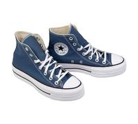 Sneaker CONVERSE "CHUCK TAYLOR ALL STAR LIFT PLATFORM", Gr. 41, slacker blau, weiß, schwarz, Textil, sportlich, Schuhe (98793255-41) slacker blau, weiß, schwarz