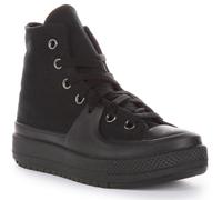 CONVERSE Herren Chuck Taylor All Star Construct Mono Leather Sneaker, Schwarz, 37.5 EU