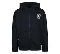 Converse Jungen Sweatshirt mit Kapuze und Reißverschluss, Sustainable Core Schwarz, Schwarz, 10-12 Jahre