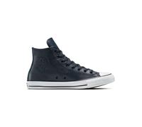 Converse Leder-Sneakers "Chuck Taylor All Star Hi" in Dunkelblau - Größe 41,5 | Damen Sneakers