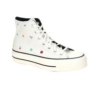 Converse Schuhe Chuck Taylor All Star Plateau weiß Lift Hi Stickerei - Größe 39