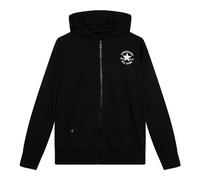 Converse Schwarzer Kapuzenpullover für Kinder, Unisex, Schwarz, 140 cm