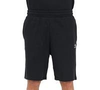 Sweatshorts CONVERSE "EMBROIDERED STAR CHEVRON STANDARD-FIT FLEECE SHORT", Damen, Gr. S, N-Gr, schwarz, Sweatware, Obermaterial: 80% Baumwolle, 20% Polyester, unifarben, Hosen Sweatshorts (20016915-S)