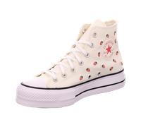 Converse Chuck Taylor All Star Damen-Sneaker mit Plateausohle, Egret/Soft Red/White, 7.5