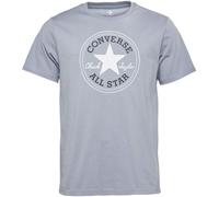 T-Shirt CONVERSE "UNISEX CONVERSE GO-TO ALL STAR PATCH LOGO STANDARD FIT T-SHIRT", Damen, Gr. S, beige (wet stone), Single Jersey, Obermaterial: 100% Baumwolle, Rundhals, eingesetzt normaler Saum, Shi