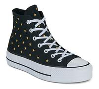 Converse Turnschuhe LIFT PLATFORM EMBROIDERED STARS in Schwarz 38