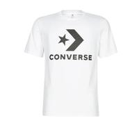 Converse Unisex T-Shirt, Star Chevron Tee, Regular Fit, White, XXL