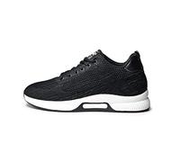 Conzuri Offizielle V2 Cloud-Laufschuhe für Herren, erhöhen Ihre Körpergröße um 6,1 cm, leichte, rutschfeste Freizeit- und Mode-Sneaker, Stealth Black, 45 EU