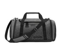 coocazoo Sporttasche „Black Carbon“, schwarz-grau, Hauptfach, Nasswäschefach, Seitentasche, Reflektoren, 20 Liter, ab der 3. Klasse