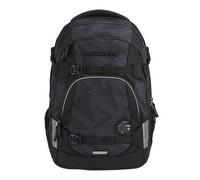 coocazoo Schulrucksack Mate „Dark Mission”, schwarz-grau, ergonomischer & anpassbarer Tornister, höhen- & größenverstellbar, mit Brustgurt & Hüftgurt, ab der 3. Klasse