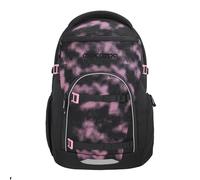 coocazoo Byte Schulrucksack „Pink Illusion”, schwarz-pink, ergonomischer & anpassbarer Tornister, höhen- & größenverstellbar, mit Brustgurt & Hüftgurt, ab der 3. Klasse