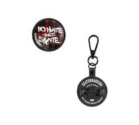 coocazoo Colour UP-Set, „Street Vibe“, schwarz, Anhänger & Klett-Patch für die Schulrucksäcke Mate, Joker & Porter, Motiv & Anhänger, austauschbar & individuell, ab der 3. Klasse