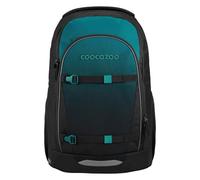 coocazoo Schulrucksack Every „Teal Shadows“, schwarz-blau, ergonomischer & anpassbarer Tornister, höhenverstellbar, mit Brustgurt & Hüftgurt, ab der 3. Klasse