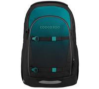 coocazoo Schulrucksack Every „Teal Shadows“, schwarz-blau, ergonomischer & anpassbarer Tornister, höhenverstellbar, mit Brustgurt & Hüftgurt, ab der 3. Klasse