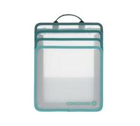 coocazoo Faltbare Heftbox, Fresh Mint, grau-grün, mit Tragegriff, platzsparend mit ausziehbaren Seiten, Heftordner für Schulrucksäcke, ab der 3. Klasse