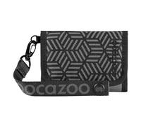 coocazoo Geldbörse, Black Carbon, schwarz, Portemonnaie mit Sichtfenster innen & außen, Münzfach & Kartenfächern, Klettverschluss, ab der 3. Klasse