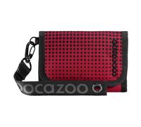 Coocazoo Geldbörse „Blazing Fire”, schwarz-rot, Portemonnaie mit Sichtfenster innen & außen, recyceltes Polyester, Münzfach & Kartenfächern, Klettverschluss, ab der 3. Klasse