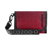 Coocazoo Geldbörse „Blazing Fire”, schwarz-rot, Portemonnaie mit Sichtfenster innen & außen, recyceltes Polyester, Münzfach & Kartenfächern, Klettverschluss, ab der 3. Klasse
