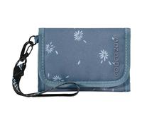 Coocazoo Geldbörse „Bloomy Daisy”, hellgrau, Portemonnaie mit Sichtfenster innen & außen, recyceltes Polyester, Münzfach & Kartenfächern, Klettverschluss, ab der 3. Klasse