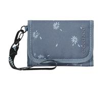 Coocazoo Geldbörse „Bloomy Daisy”, hellgrau, Portemonnaie mit Sichtfenster innen & außen, recyceltes Polyester, Münzfach & Kartenfächern, Klettverschluss, ab der 3. Klasse