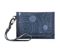 coocazoo Geldbörse „Blue Orbit”, blau, Portemonnaie mit Sichtfenster innen & außen, Münzfach & Kartenfächern, Klettverschluss, ab der 3. Klasse