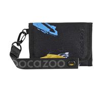 coocazoo Geldbörse „Crazy Artnight”, schwarz-blau, Portemonnaie mit Sichtfenster innen & außen, Münzfach & Kartenfächern, Klettverschluss, ab der 3. Klasse