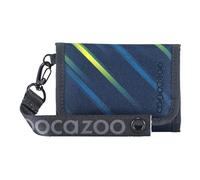coocazoo Geldbörse „Fast Lime”, schwarz-blau, Portemonnaie mit Sichtfenster innen & außen, Münzfach & Kartenfächern, Klettverschluss, ab der 3. Klasse