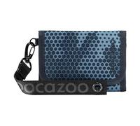 Coocazoo Geldbörse „Geometric Sky”, grau-blau, Portemonnaie mit Sichtfenster innen & außen, recyceltes Polyester, Münzfach & Kartenfächern, Klettverschluss, ab der 3. Klasse