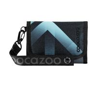 coocazoo Geldbörse „Laser Lights”, schwarz-türkis, Portemonnaie mit Sichtfenster innen & außen, Münzfach & Kartenfächern, Klettverschluss, ab der 3. Klasse