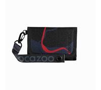 Coocazoo Geldbörse, „Lava Lines”, schwarz, Portemonnaie mit Sichtfenster innen & außen, Münzfach & Kartenfächern, Klettverschluss, ab der 3. Klasse