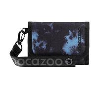 Coocazoo Geldbörse „Midnight Dust”, schwarz-blau, Portemonnaie mit Sichtfenster innen & außen, Münzfach & Kartenfächern, Klettverschluss, ab der 3. Klasse, 100% PFC freies Polyester