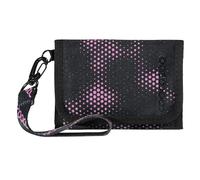 Coocazoo Geldbörse „Pink Illusion”, schwarz-pink, Portemonnaie mit Sichtfenster innen & außen, recyceltes Polyester, Münzfach & Kartenfächern, Klettverschluss, ab der 3. Klasse