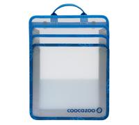 coocazoo Faltbare Heftbox, Blue, blau, mit Tragegriff, platzsparend mit ausziehbaren Seiten, Heftordner für Schulrucksäcke, ab der 3. Klasse